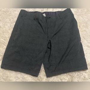 BCG PLaid Grey Men's Flat Panel Shorts Sz. 34